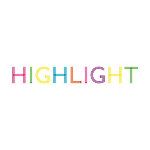 亀井珠数店：HIGHLIGHT ロゴ